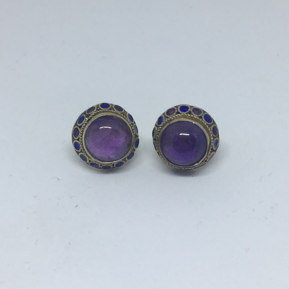 Tibetan style earrings. Never worn.
